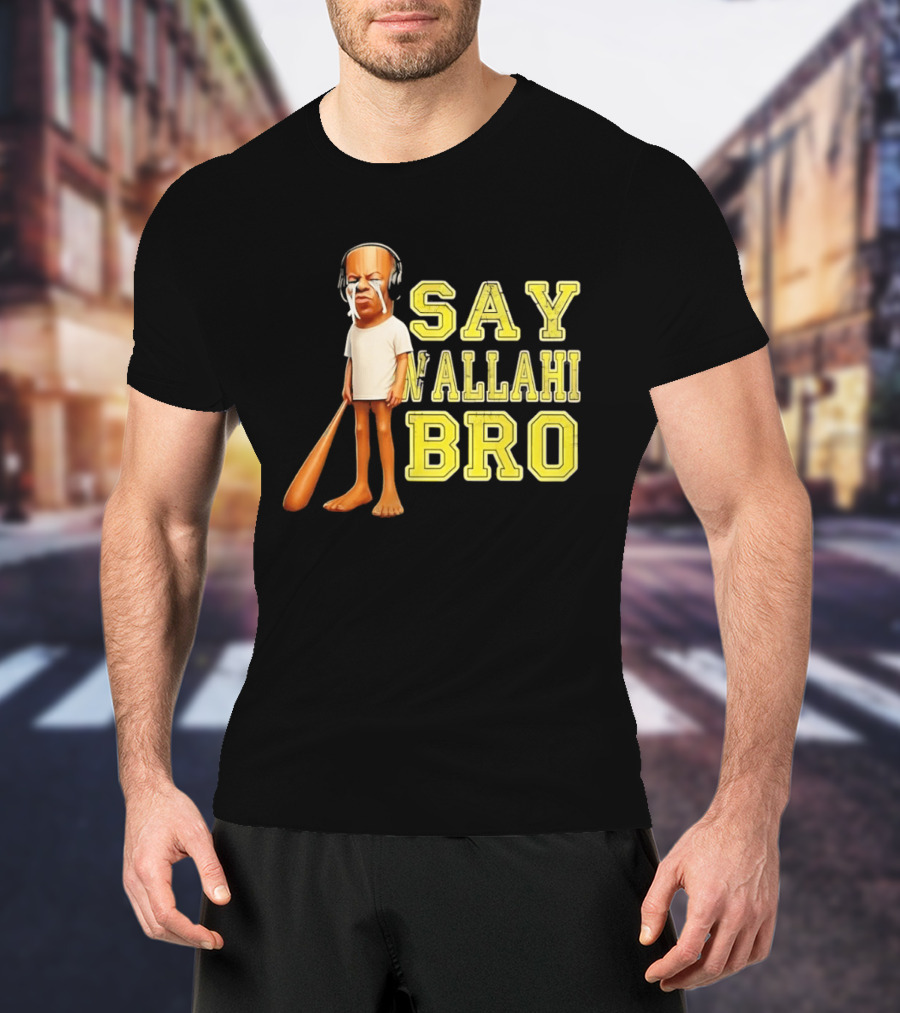 Tyler The Creator Say Wallahi Bro Baseball Bat T-Shirt