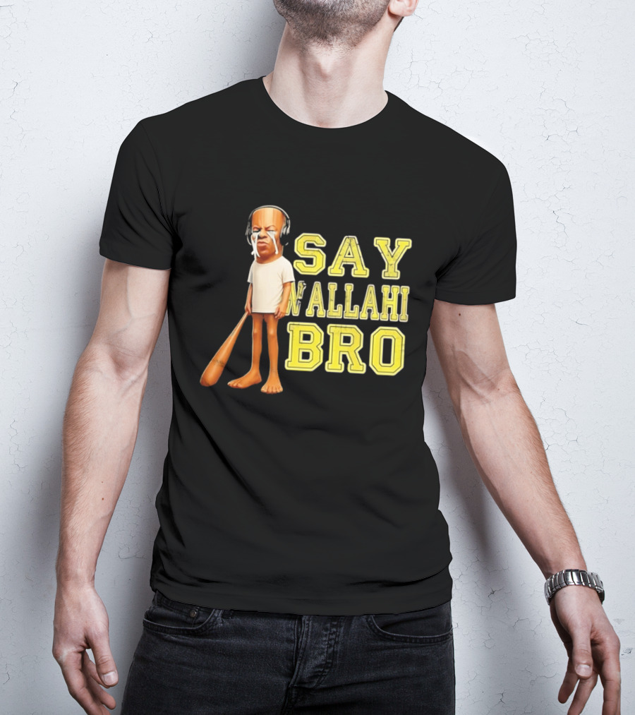Tyler The Creator Say Wallahi Bro Baseball Bat T-Shirt