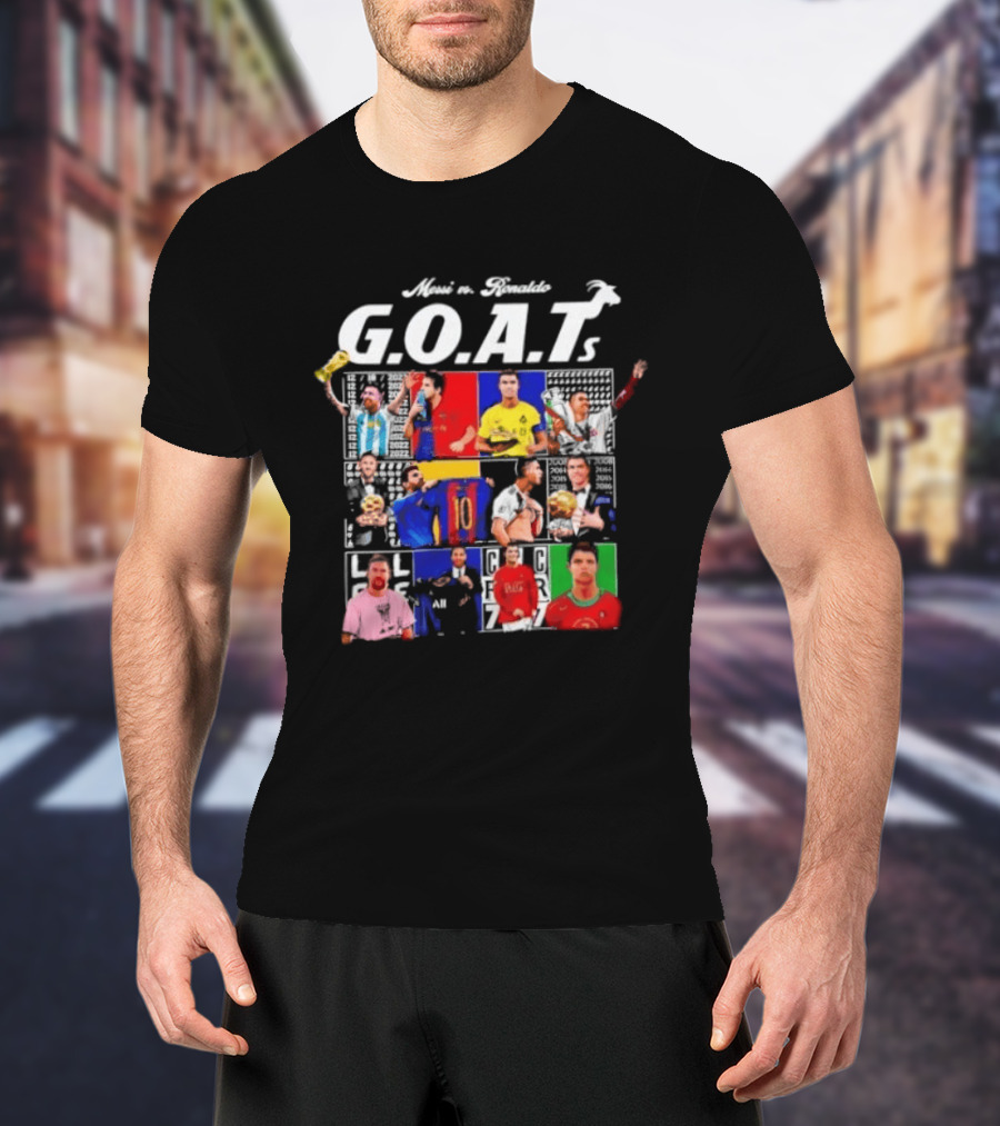 Meet The Football G.O.A.T.s Messi Vs Ronaldo Moments T-Shirt