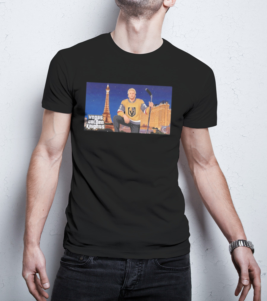 Vegas Golden Knights William Karlsson Hockey Vegas Skyline T-Shirt