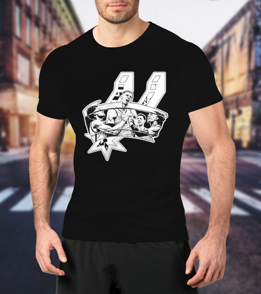 Victor Wembanyama San Antonio Spurs Basketball Players NBA Team Celebration T-Shirt