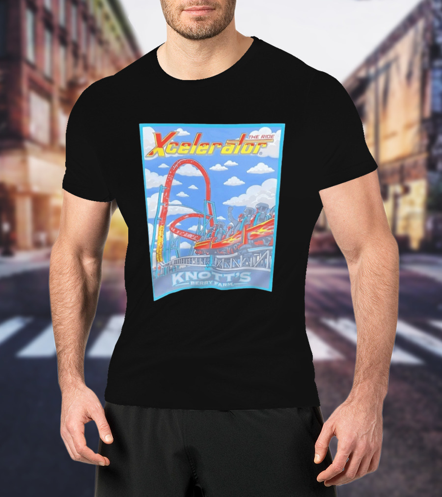 Knott's Berry Farm Xcelerator The Ride Roller Adventure T-Shirt