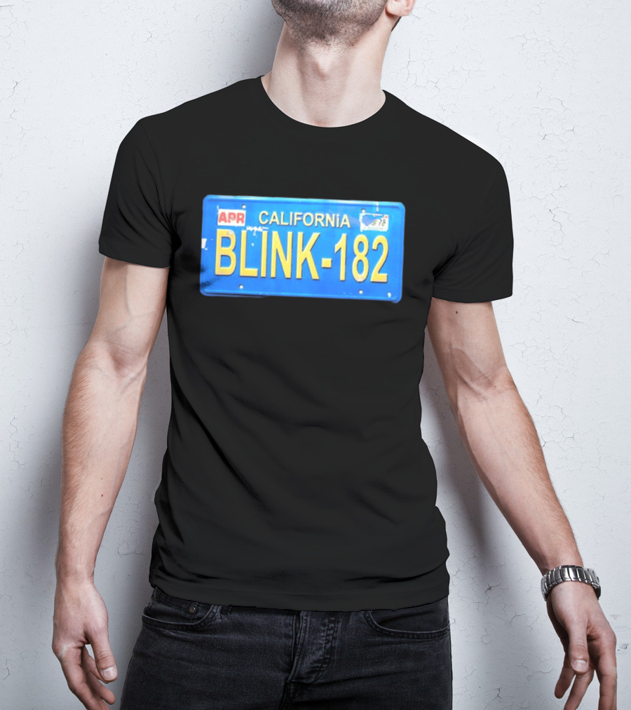 California Blink 182 License Plate APR Expired Tag T-Shirt