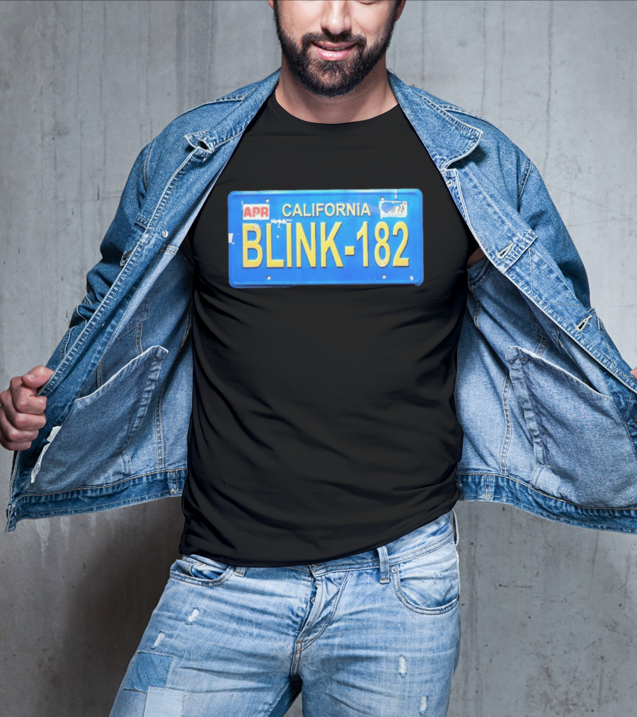 California Blink 182 License Plate APR Expired Tag T-Shirt