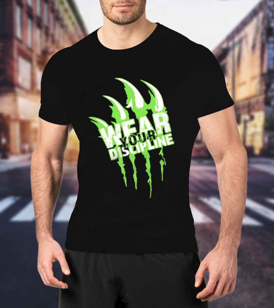 Distressed Green Claw Wear Your Discipline Claw Marks T-Shirt