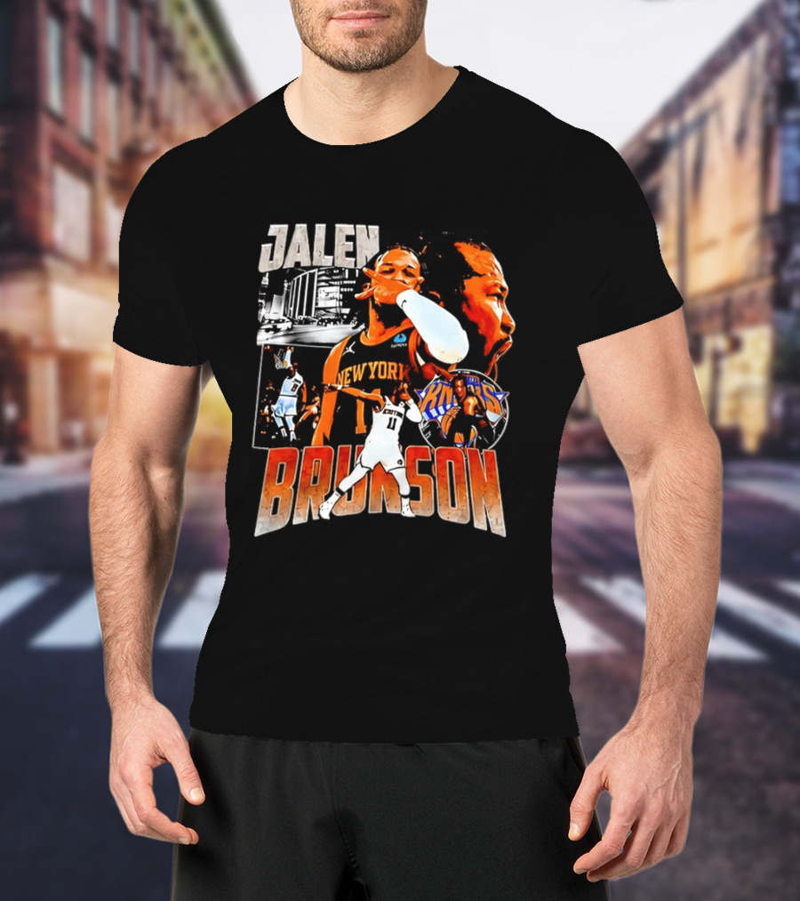 Jalen Brunson New York Knicks Basketball Collage Knicks T-Shirt