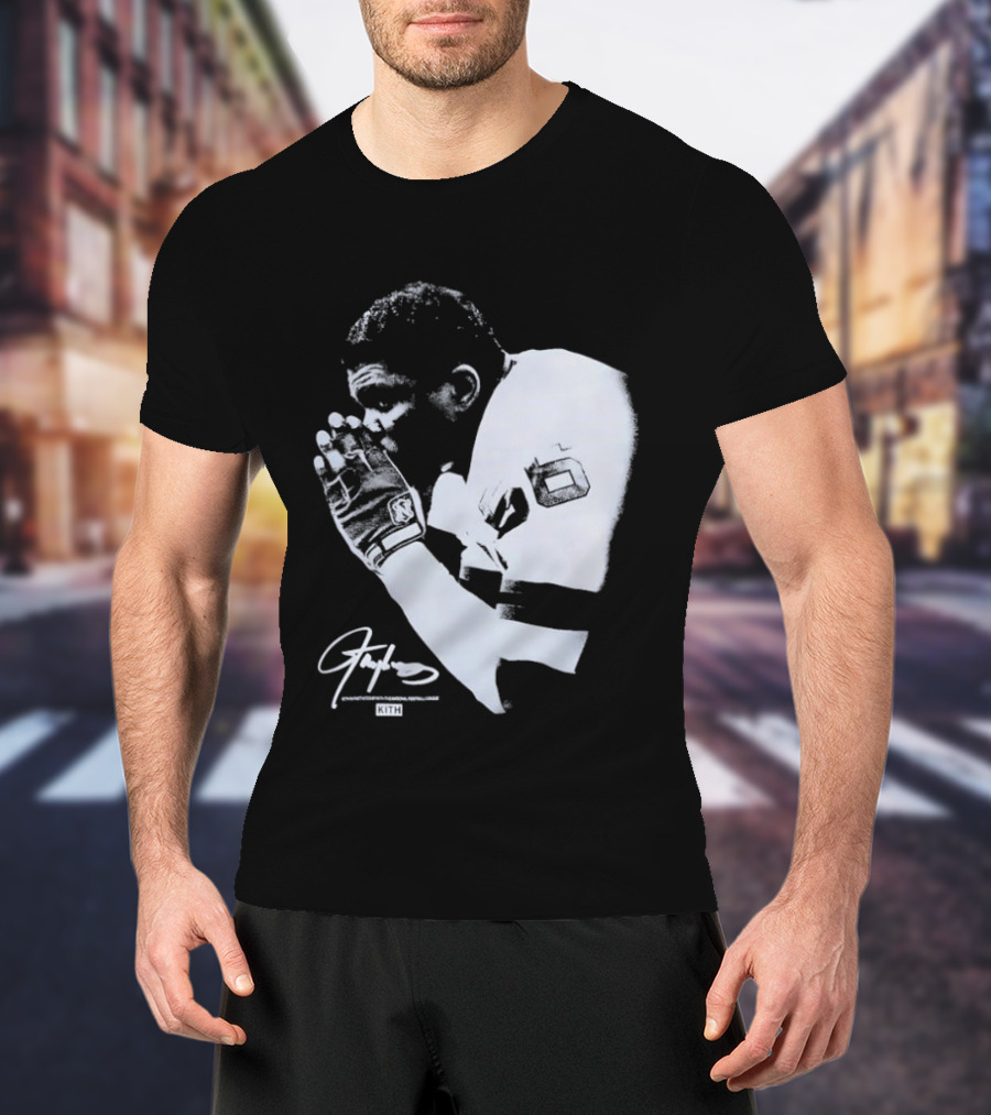 Kith National Football League Lawrence Taylor Praying Hands Signature Edition T-Shirt