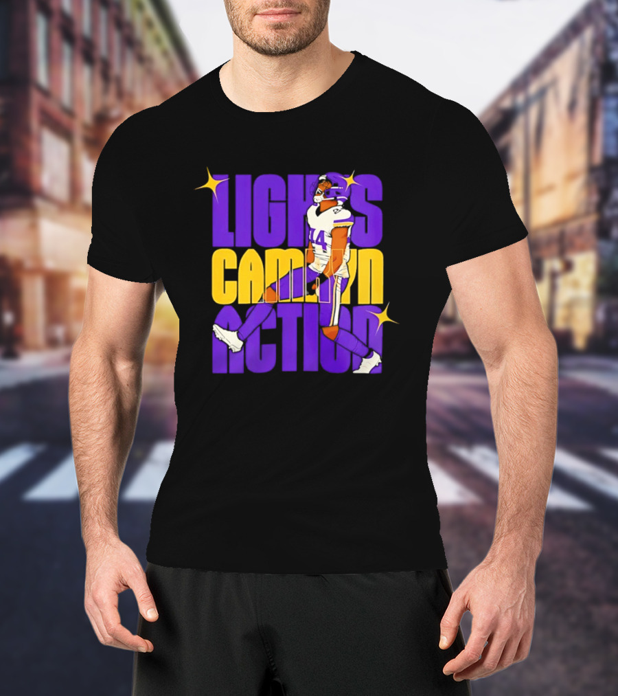 Lights Camryn Action Minnesota Vikings Player 14 T-Shirt