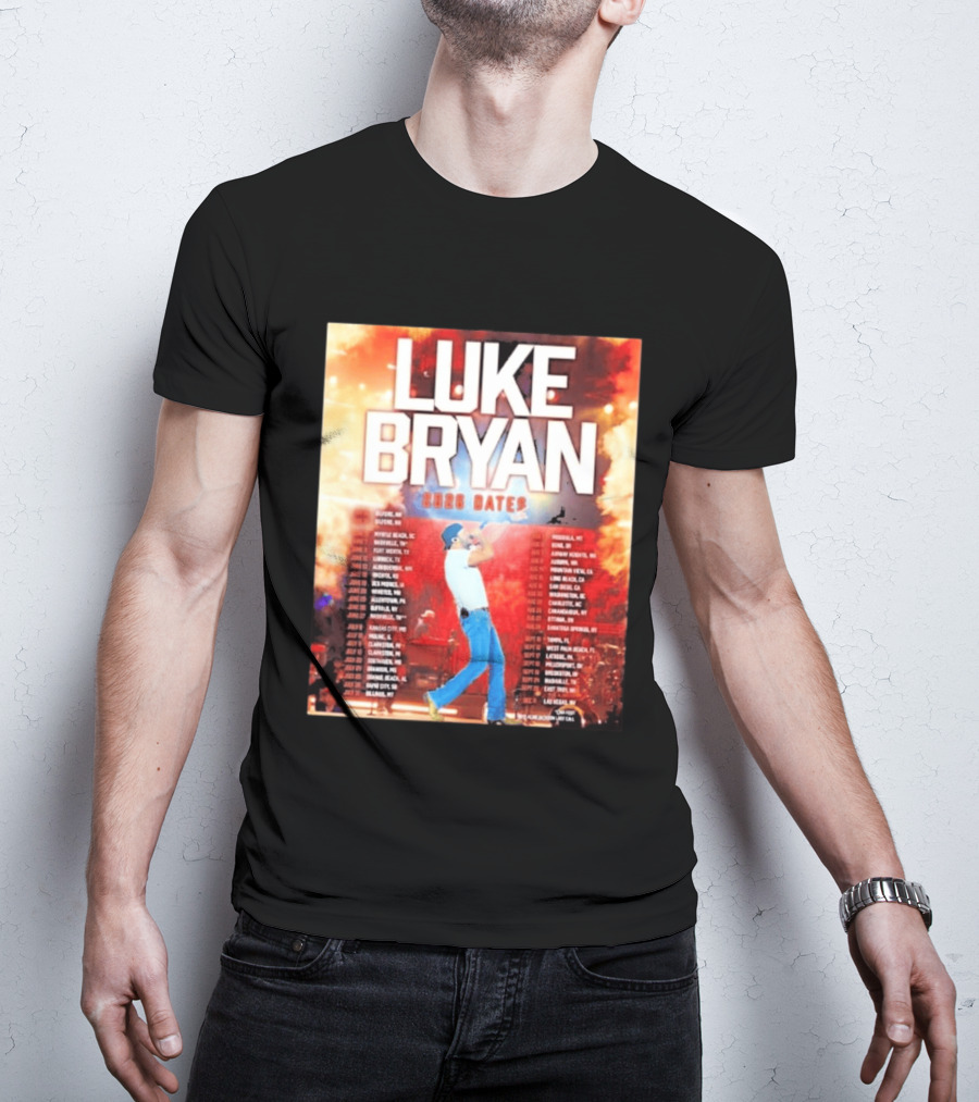 Luke Bryan 2026 Dates Tour Cities Concert Events T-Shirt