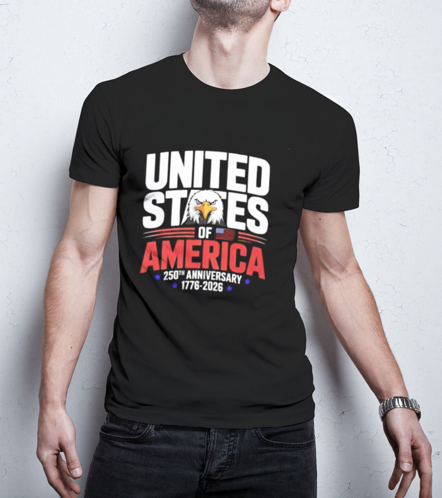 United States Of America 250th Anniversary 1776 2026 Celebration T-Shirt