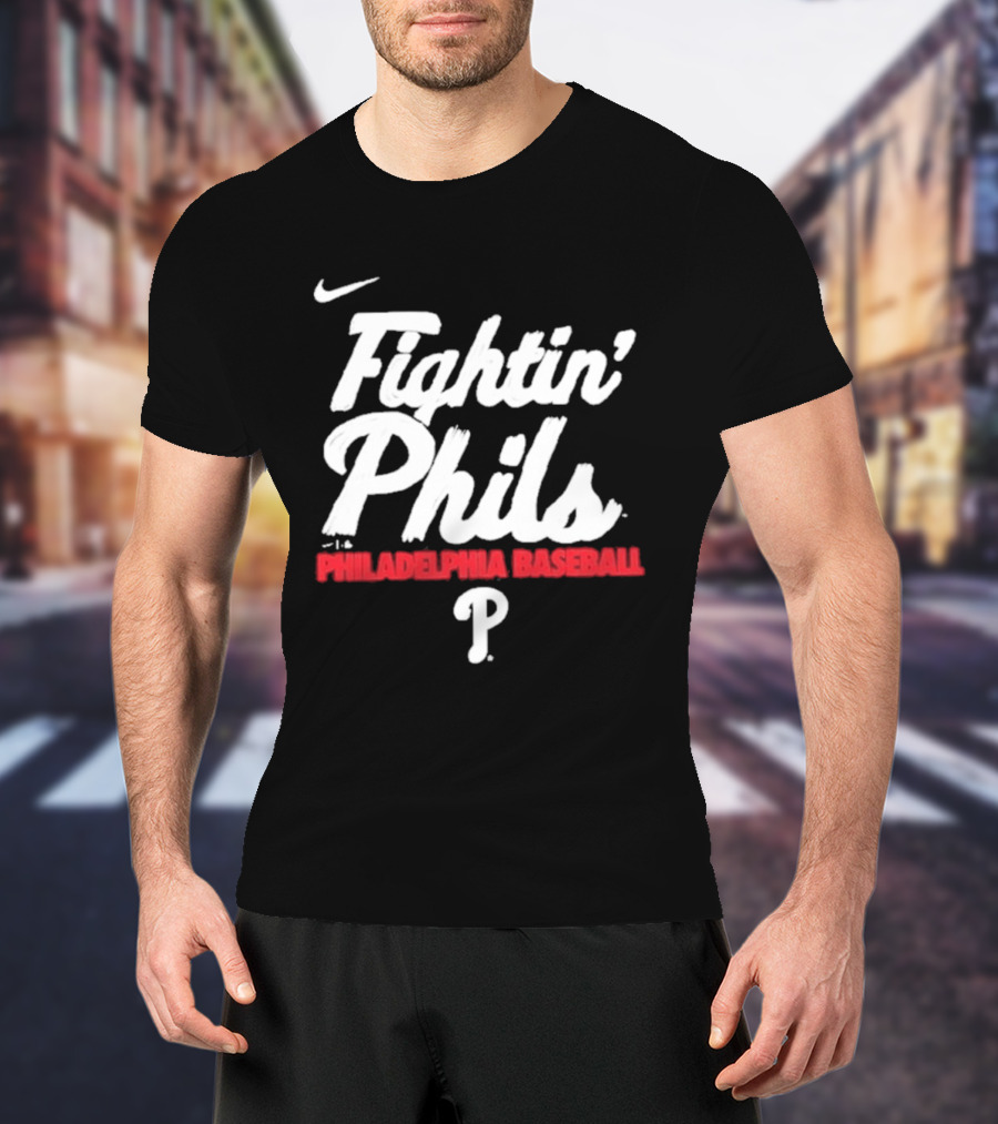 Nike Fightin' Phils Philadelphia Baseball City Connect Handwriting Club T-Shirt