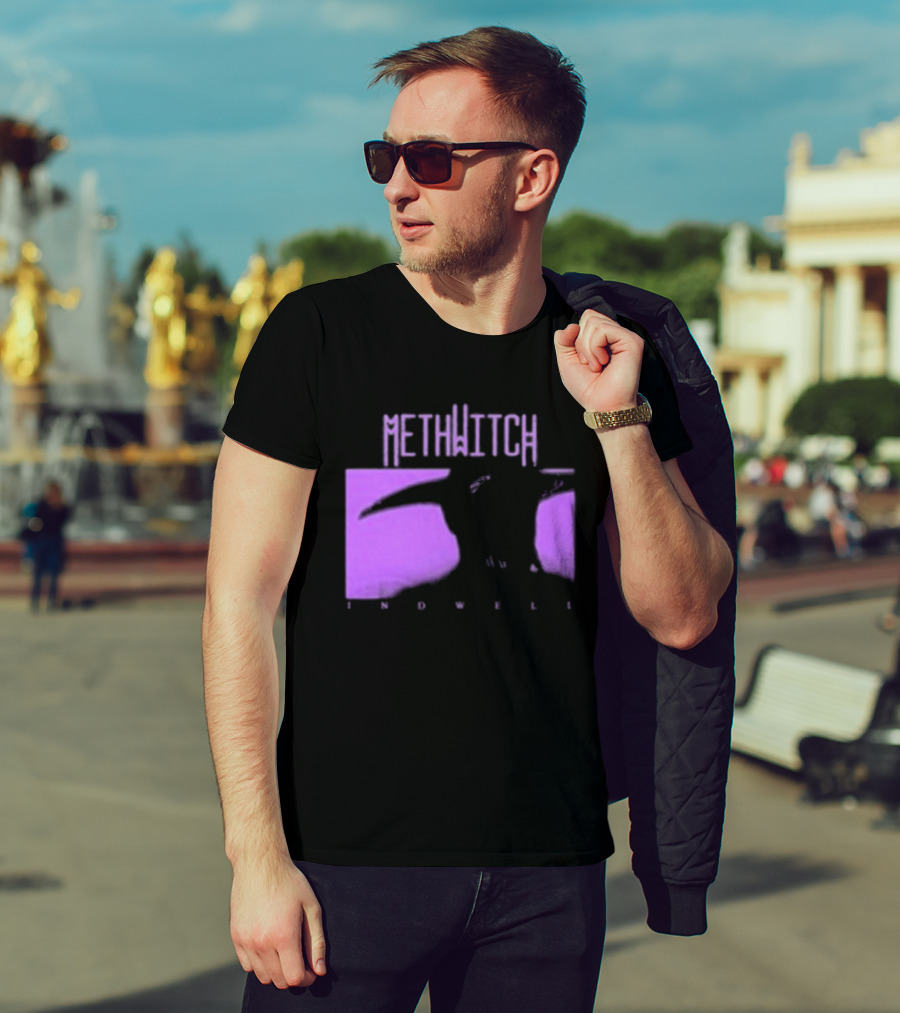 Methwitch Digital Well Records Indwell Mirror T-Shirt