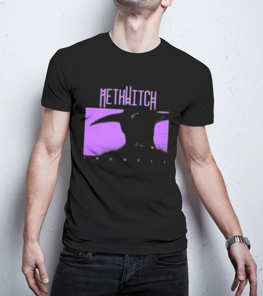 Methwitch Digital Well Records Indwell Mirror T-Shirt