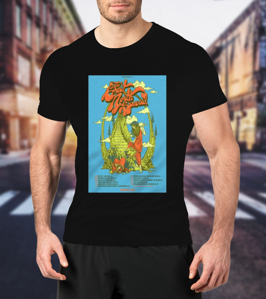 The Great North Special Tour 2026 Uncle John's New Haven Liberty Hall Fillmore West Shrine Auditorium Hollywood Events T-Shirt