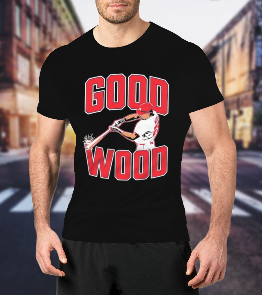 Washington Baseball James Wood Good Wood Slugger Swing T-Shirt