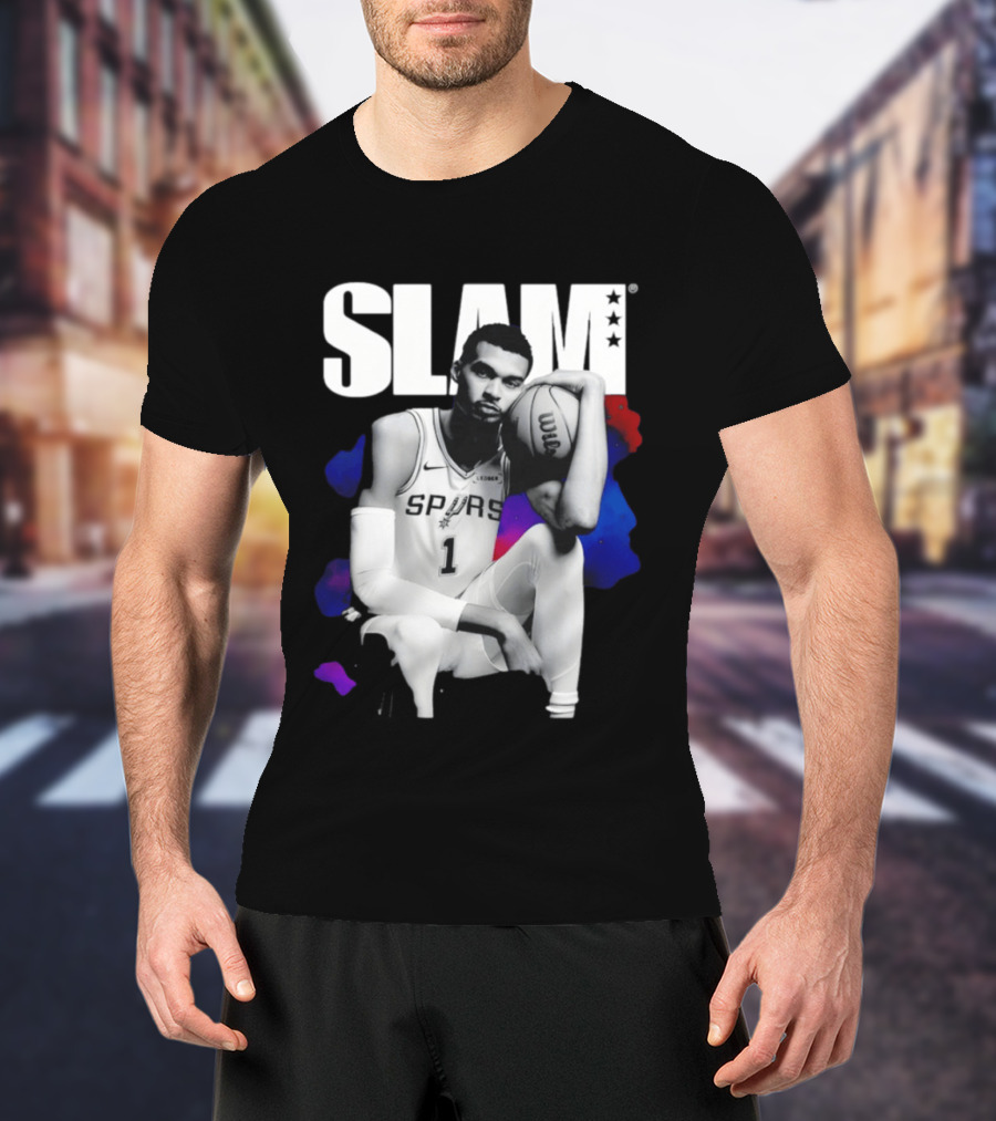 SLAM Victor Wembanyama Spurs Basketball T-Shirt