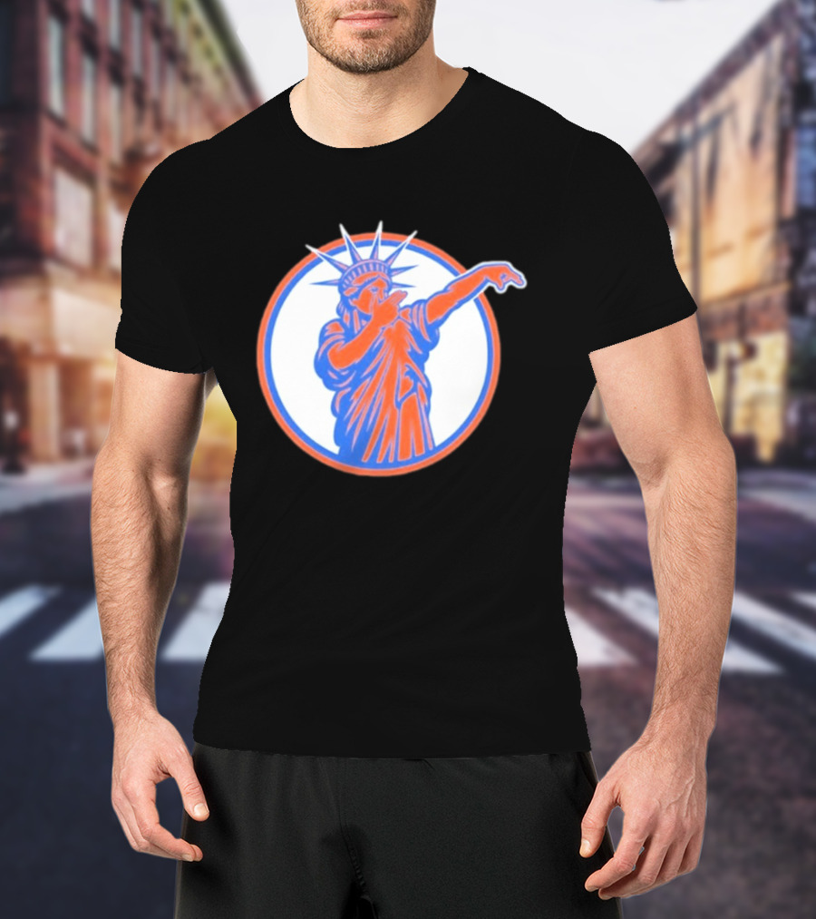 Statue Of Liber3 New York Knicks Basketball Circle T-Shirt
