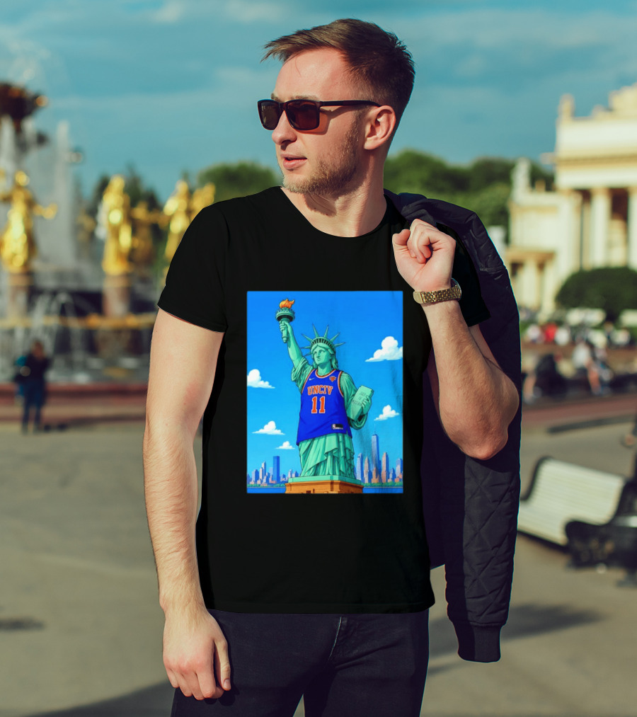 UNCIV 11 Jersey On Statue Of Liberty New York Knicks T-Shirt