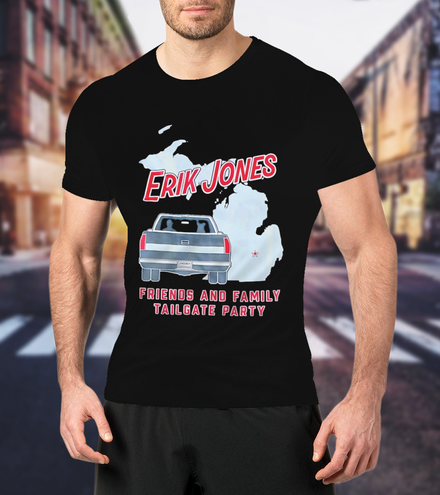 Erik Jones Friends And Family Tailgate Party Jonesboy Legacy Michigan T-Shirt