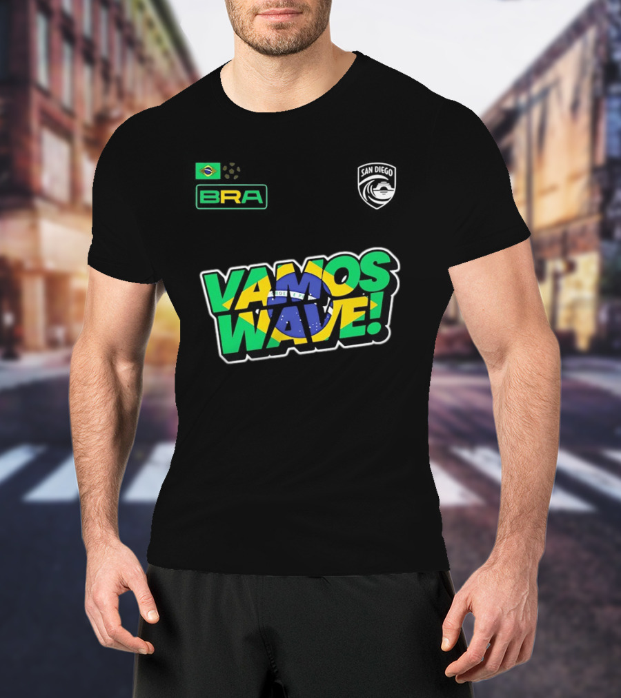 Brazil Vamos Wave San Diego Wave FC 2026 T-Shirt