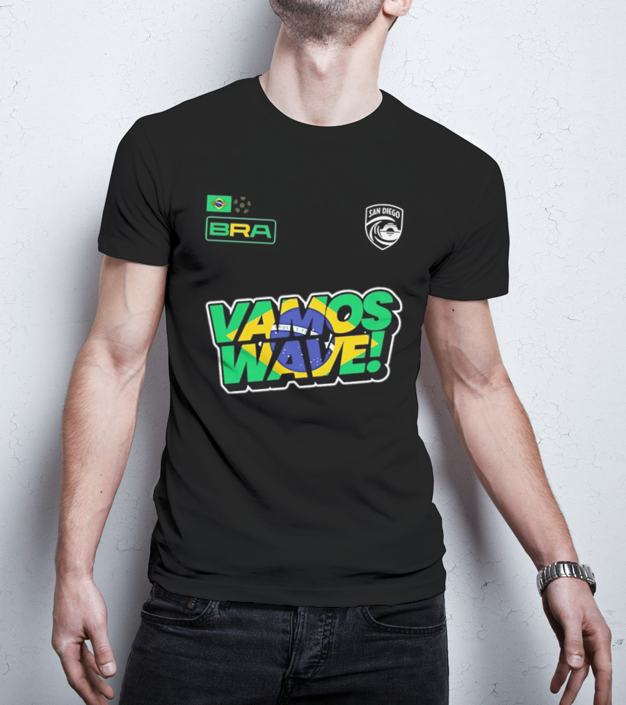 Brazil Vamos Wave San Diego Wave FC 2026 T-Shirt