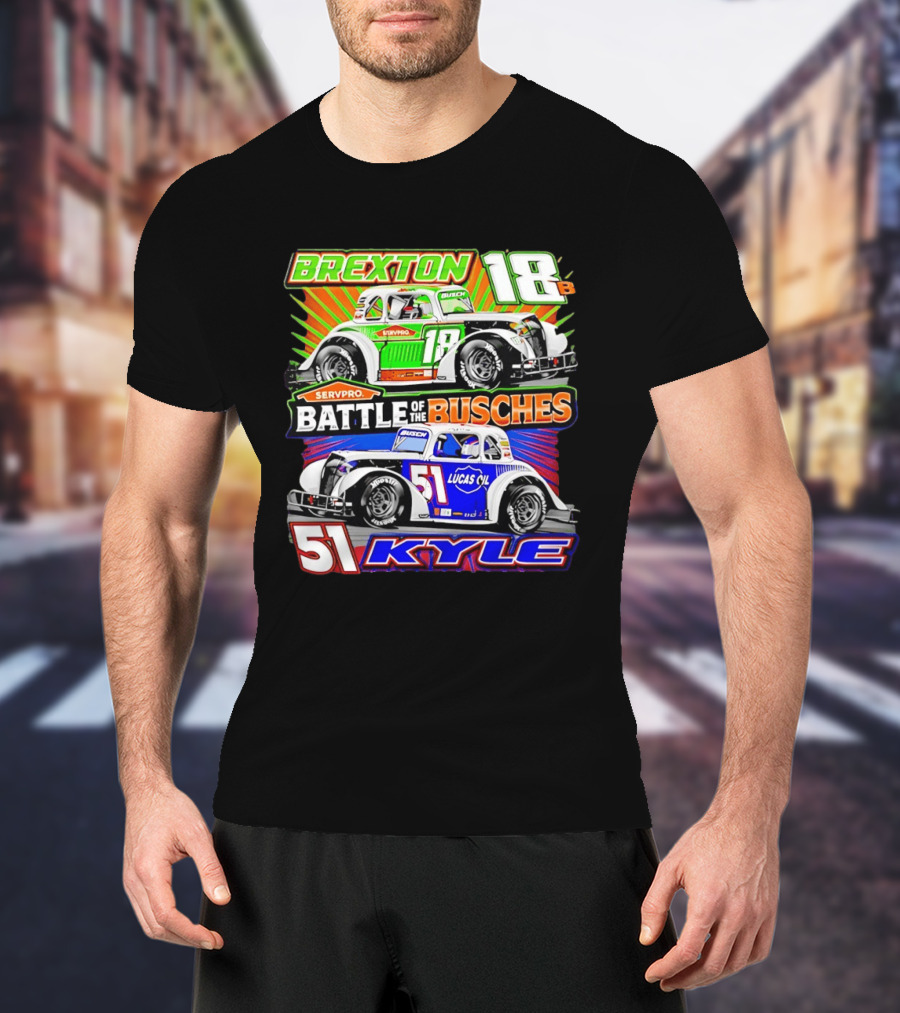 Brexton 18B SERVPRO Battle Of The Busches 51 Kyle Lucas Oil T-Shirt
