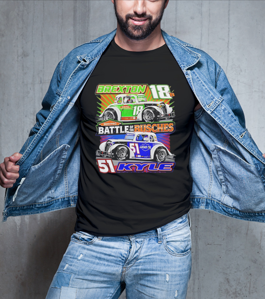 Brexton 18B SERVPRO Battle Of The Busches 51 Kyle Lucas Oil T-Shirt