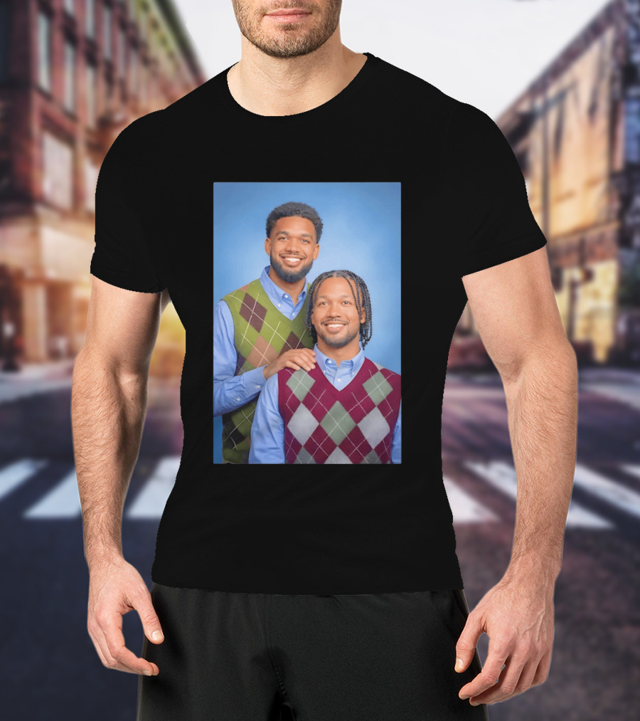 Jalen Brunson Karl Anthony Towns New York Knicks NBA Step Brothers Sweater Photo T-Shirt