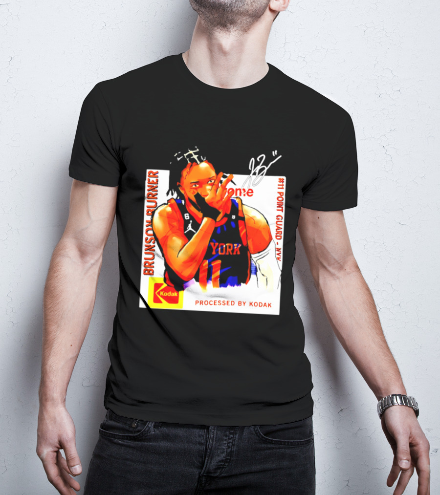 Jalen Brunson Burner New York Kodak #11 Point Guard NYY T-Shirt