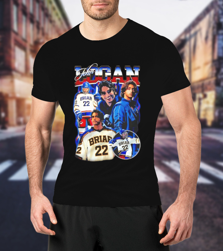 John Logan Briar 22 Hockey Collage T-Shirt