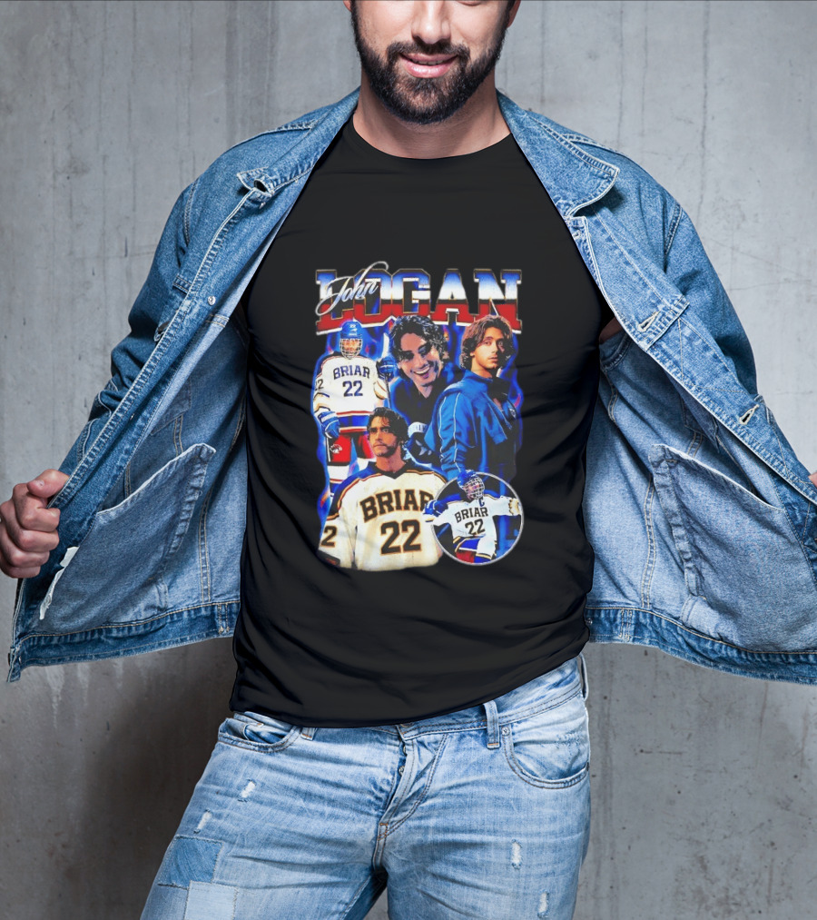 John Logan Briar 22 Hockey Collage T-Shirt