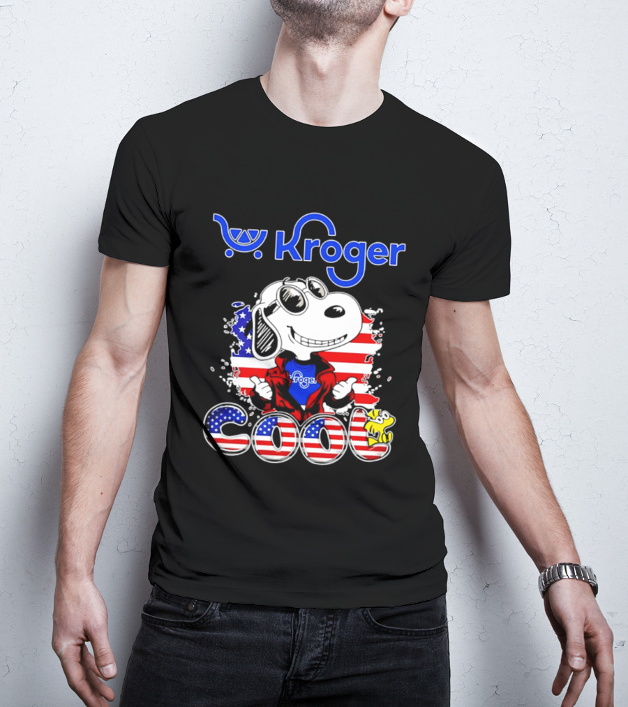 Kroger Snoopy USA Cool 250th Celebration T-Shirt