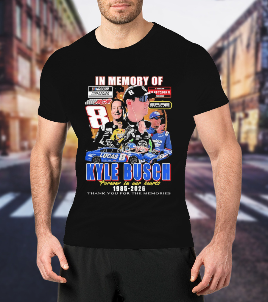 Kyle Busch Craftsman NASCAR Cup Truck Series RCR 8 In Memory 1985 2026 T-Shirt