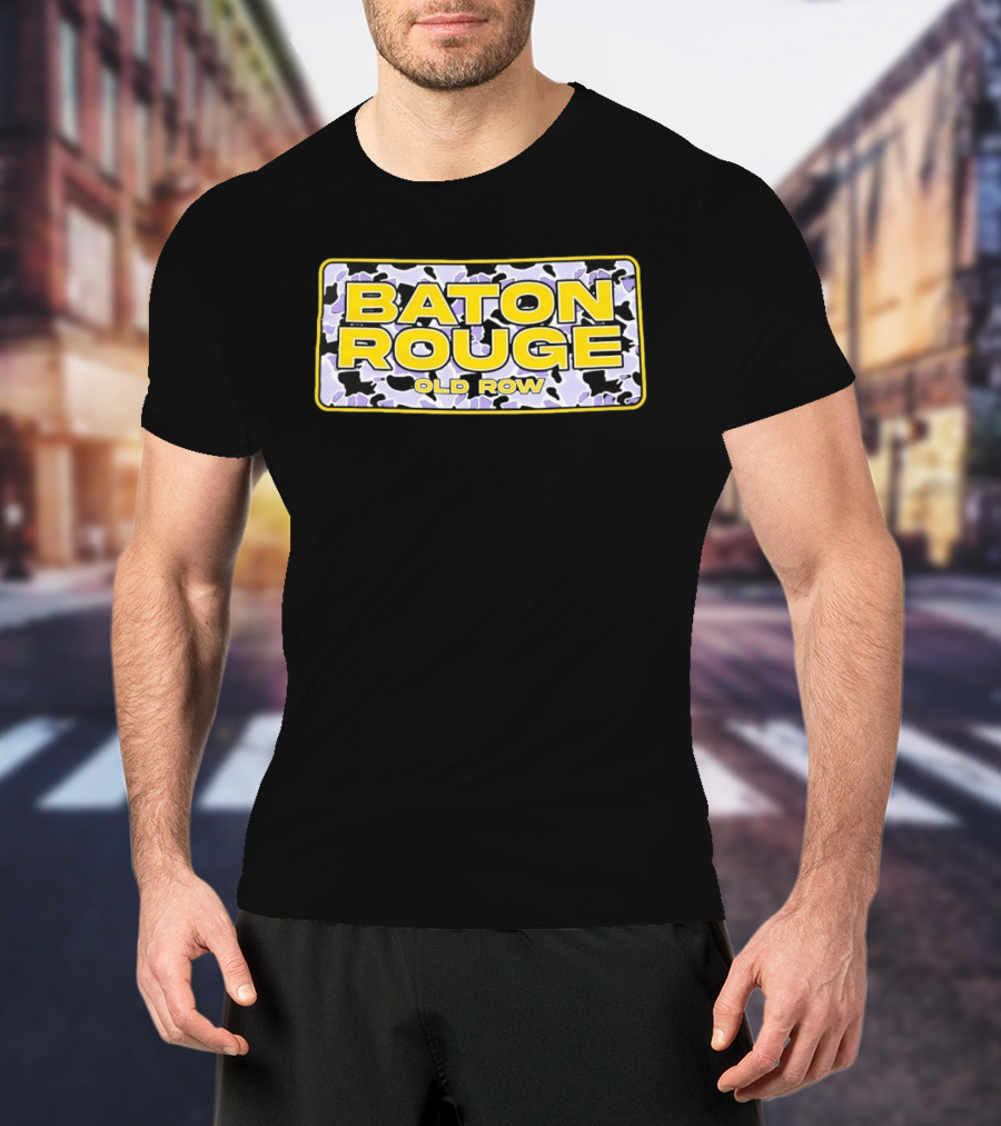 LSU Tigers Baton Rouge Old Row Camouflage T-Shirt