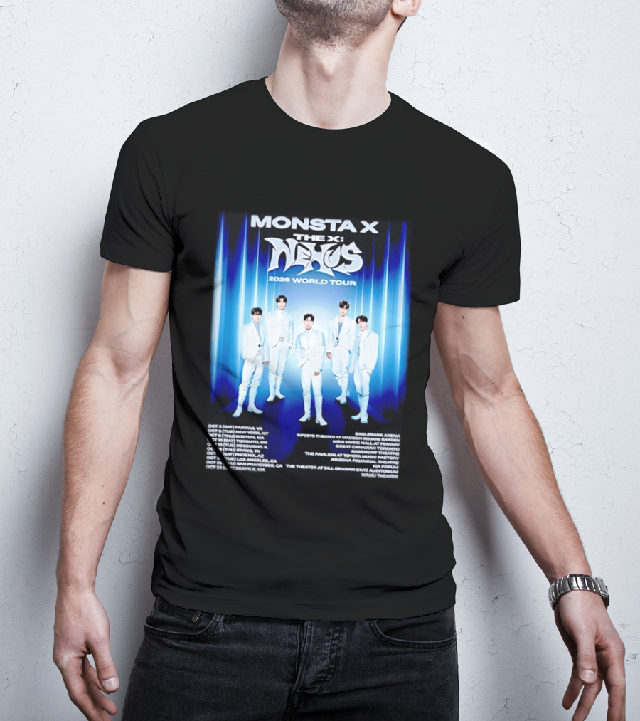 Monsta X The X Nexus 2026 World Tour Dates And Venues T-Shirt