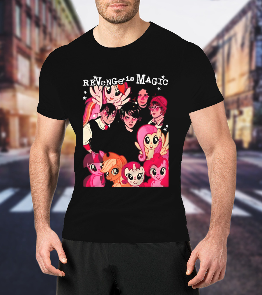 My Chemical Romance My Little Pony Revenge Is Magic Crossover Mashup T-Shirt