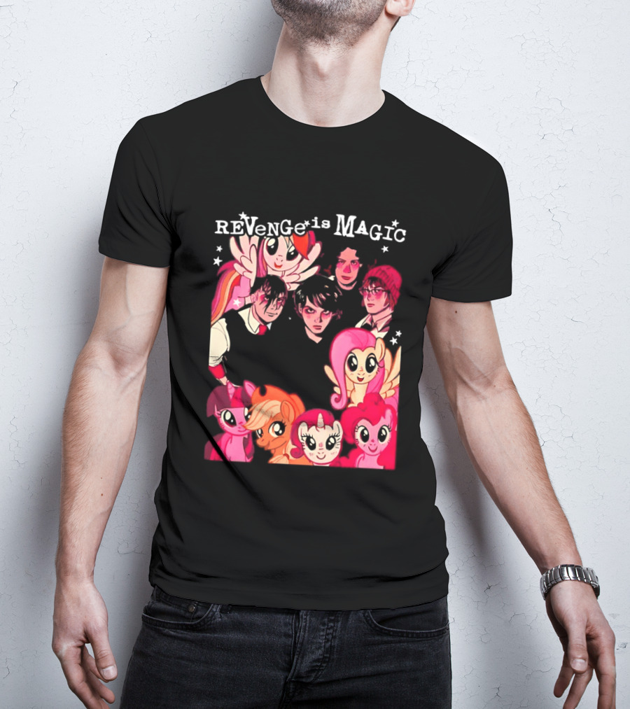 My Chemical Romance My Little Pony Revenge Is Magic Crossover Mashup T-Shirt