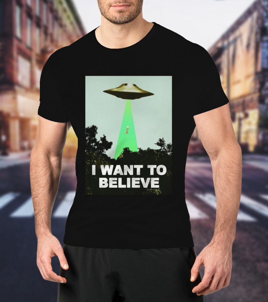Premiun Spurs I Want To Believe UFO Trophy T-Shirt