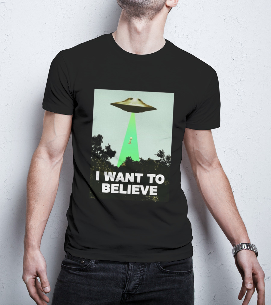 Premiun Spurs I Want To Believe UFO Trophy T-Shirt