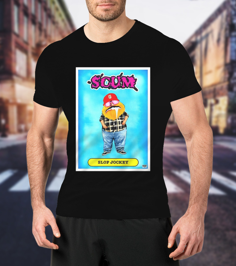 SCUM Slop Jockey Trading Card Gritty T-Shirt