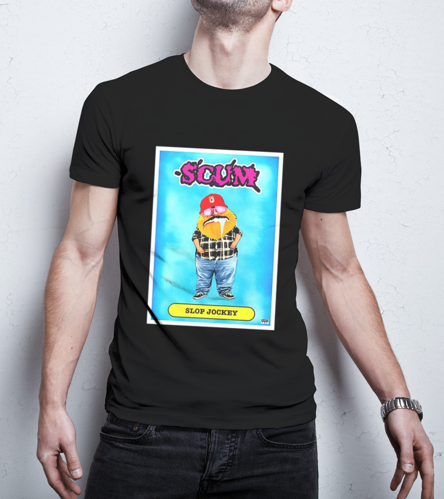SCUM Slop Jockey Trading Card Gritty T-Shirt