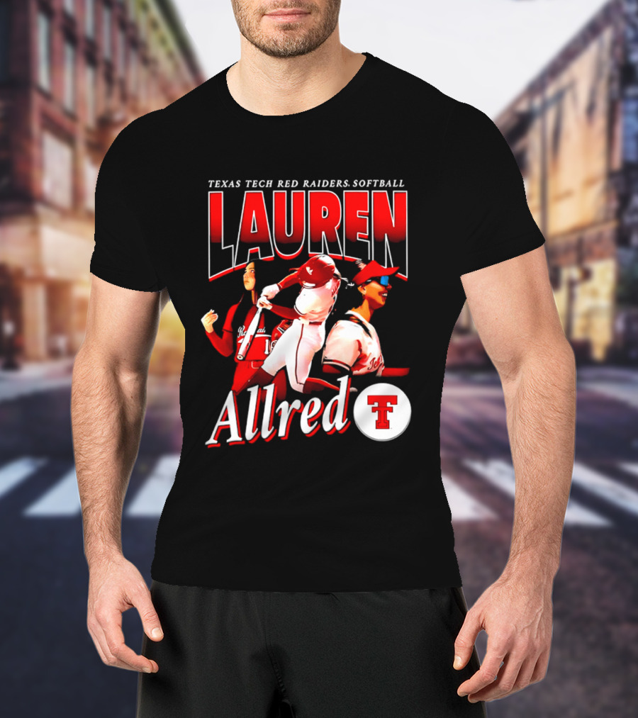 Texas Tech Red Raiders Softball Lauren Allred Team T-Shirt