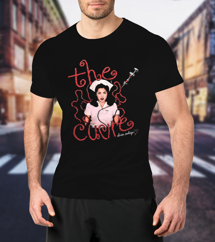 The Cure Mirian Damage Nurse Syringe Gothic Rock Vivian Santiago T-Shirt