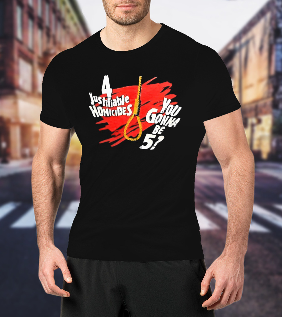 The Undertaker 4 Justifiable Homicides You Gonna Be 5 Noose Red T-Shirt