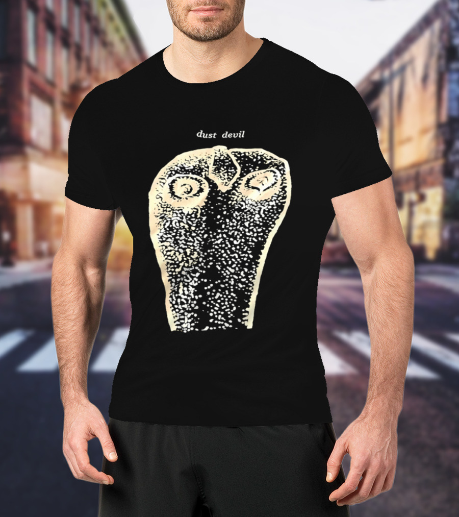 Dust Devil Abstract Face Design In Earthy Tones T-Shirt