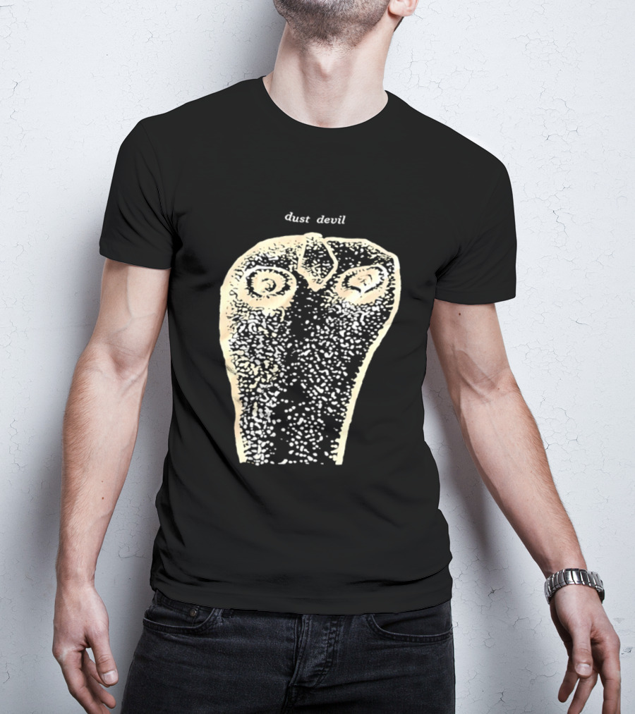 Dust Devil Abstract Face Design In Earthy Tones T-Shirt