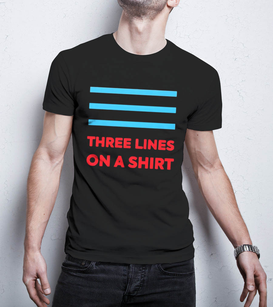 Three Lines On A England Europe T-Shirt