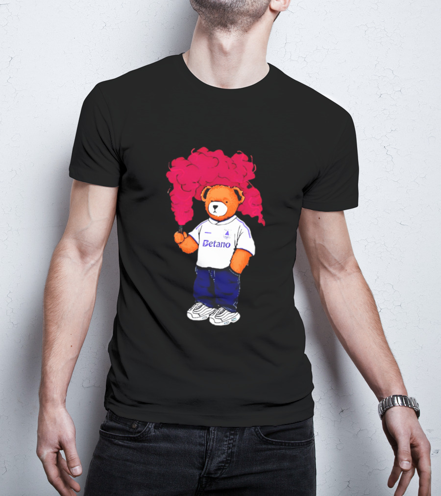 Betano FC Pickles Bears Character Holding Red Smoke T-Shirt