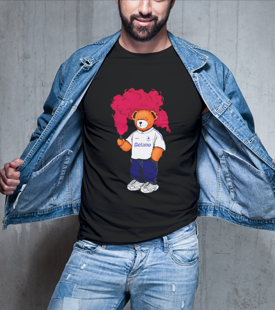 Betano FC Pickles Bears Character Holding Red Smoke T-Shirt