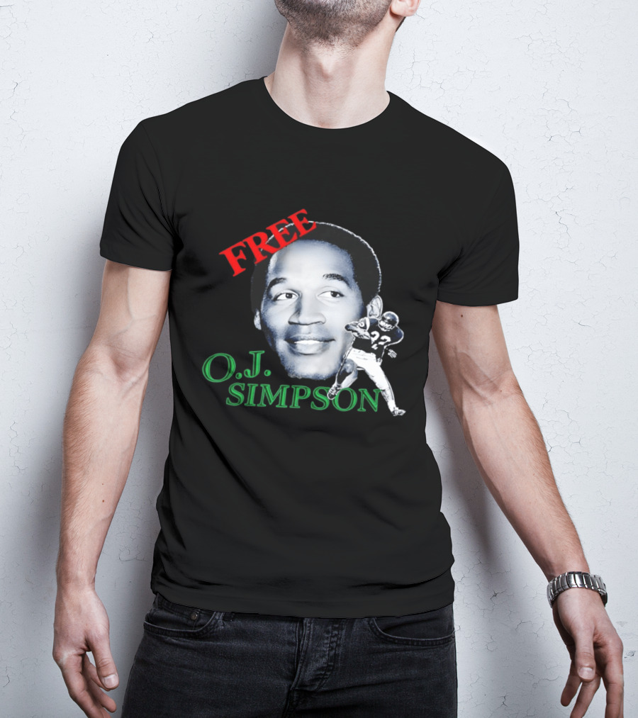 Free OJ Simpson 22 Football NFL Buffalo Team T-Shirt